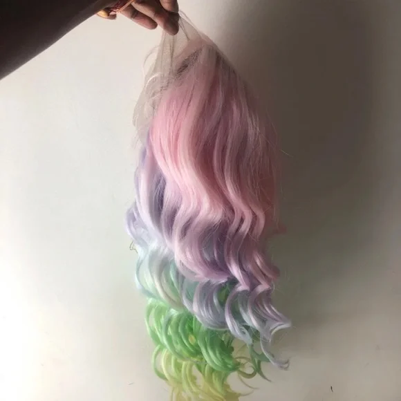 22” RAINBOW UNICORN BODY WAVY LACE FRONT *NEW*